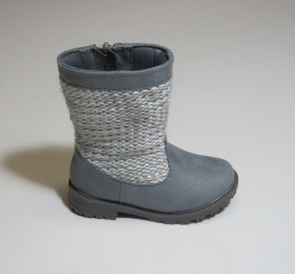 Botas suéter grises para niñas pequeñas, nuevas con etiquetas, Cherokee Foto 4 de 4