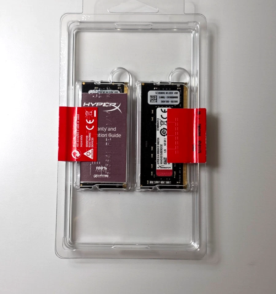 Kingston HyperX 32GB (2x16GB) SoDIMM DDR4-2400 1Rx8 CL15 Memory HX424S15IB2K2/32 - Image 2 of 4