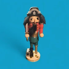Pirate Mini Nutcracker 5” Tall Treasure Chest Christmas Nutcracker