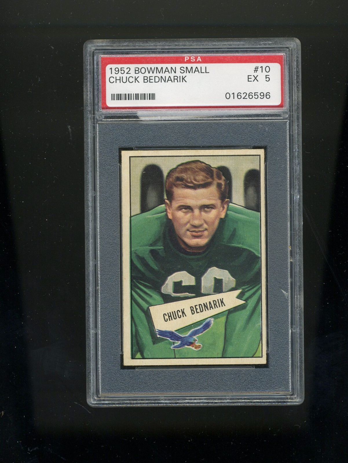 1952 Bowman Small Football #10 Chuck Bednarik PSA 5 Philadelphia Eagles