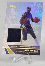 Nick Van Exel 2004 Topps Authentic Game-Worn Jersey #NVE Golden State Warriors