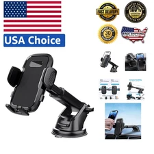 Universal 360° Car Phone Mount Holder For Cell Phone Samsung Galaxy iPhone