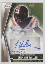 2022 SAGE High Series Auto Gold 70/100 Jermaine Waller #A-JW3 Auto 0nr3