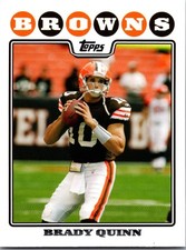 2008 Brady Quinn Topps  FOOTBALL #45 Cleveland Browns