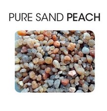 Peach coloured course aquarium sand - 4Kg