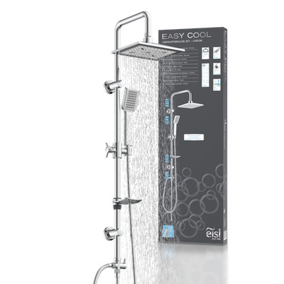 EISL DX12007 EASY COOL Duschset, Duschsäule mit Regendusche, Duschsystem Chrom