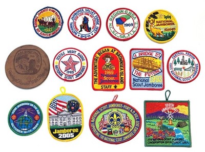 Lot of 13 different BSA National Jamboree patches; staff, contingent, etc.