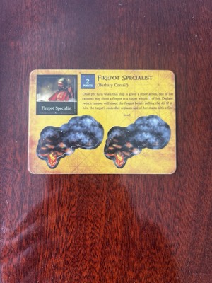 FIREPOT SPECIALIST CORSAIRS Barbary Coast Pirates Wizkids CSG Pocketmodel