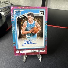 2024-25 Donruss Optic TIDJANE SALAUN #324 Pink Disco Fast Break AUTO RC /25