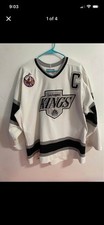 LA Los Angeles Kings Luc Robitaille Vtg Jersey Sz 48 1993 Stanley cup edition