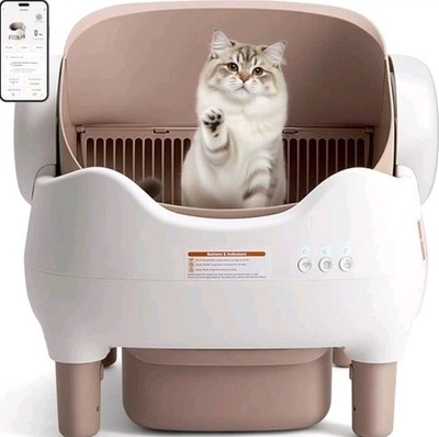 Smart Self Cleaning Cat Litter Box Odor-Free APP Control for Multiple Cats