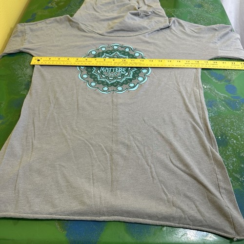 Soul Flower Kindness Matters Hooded Shirt Lightweight Hoodie Top Medium USA Made - Picture 7 of 8