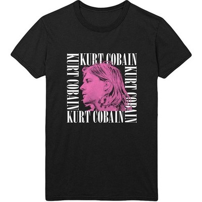 Men's Nirvana Head Shot Frame T-shirt Medium Black