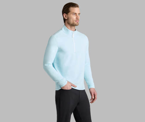 G/FORE Men's Quarter Zip S Brushed Back Tech Pullover Shirt Long Sleeve ...