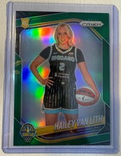 2025 Panini Prizm WNBA Hailey Van Lith #139 Green Refractor RC Chicago Sky