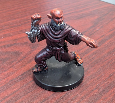 D&D Miniature, Doom Fist Monk,  War of the Dragon Queen #30, Dungeons & Dragons