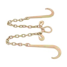 38in2ft G80 Chain Double Limb Hook Chain Working Load 7100lbs 15in J Hooks