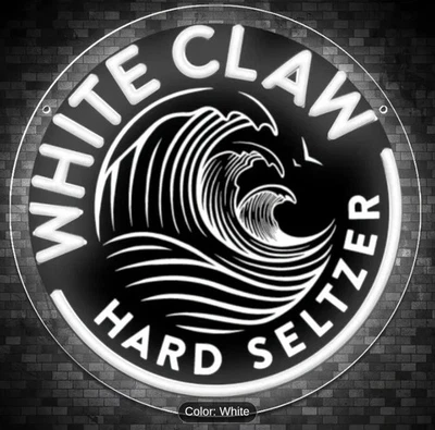 **NEW**WHITE CLAW🍸Neon LED Sign Great 4 Home/Bar/SheShed/Mancave. SEE MY OTHERS