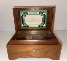 Vintage Thorens Music Box Single Song Made in Switzerland “More” Works 1940’s