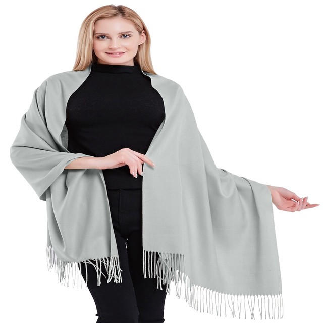 silver cashmere wrap