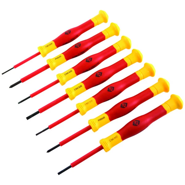CK T4897 7 Piece VDE Micro Precision Screwdriver Set Slotted & Phillips