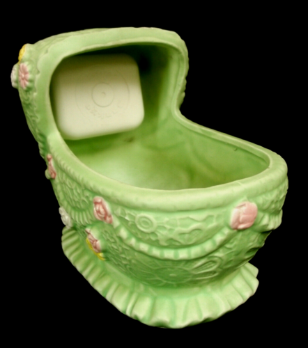 Vintage Sankyo Crib Baby Nursery Music Box Planter - 第 3/8 張圖片