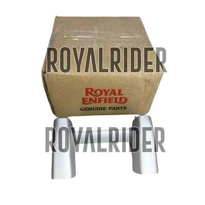 Original Royal Enfield Super Meteor 650cc - ''Lenker Riser'' silber