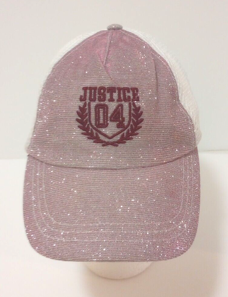 PONY Cappello berretto a sfera Justice rosa scintillante scintillante iridescente coda di cavallo OSFM