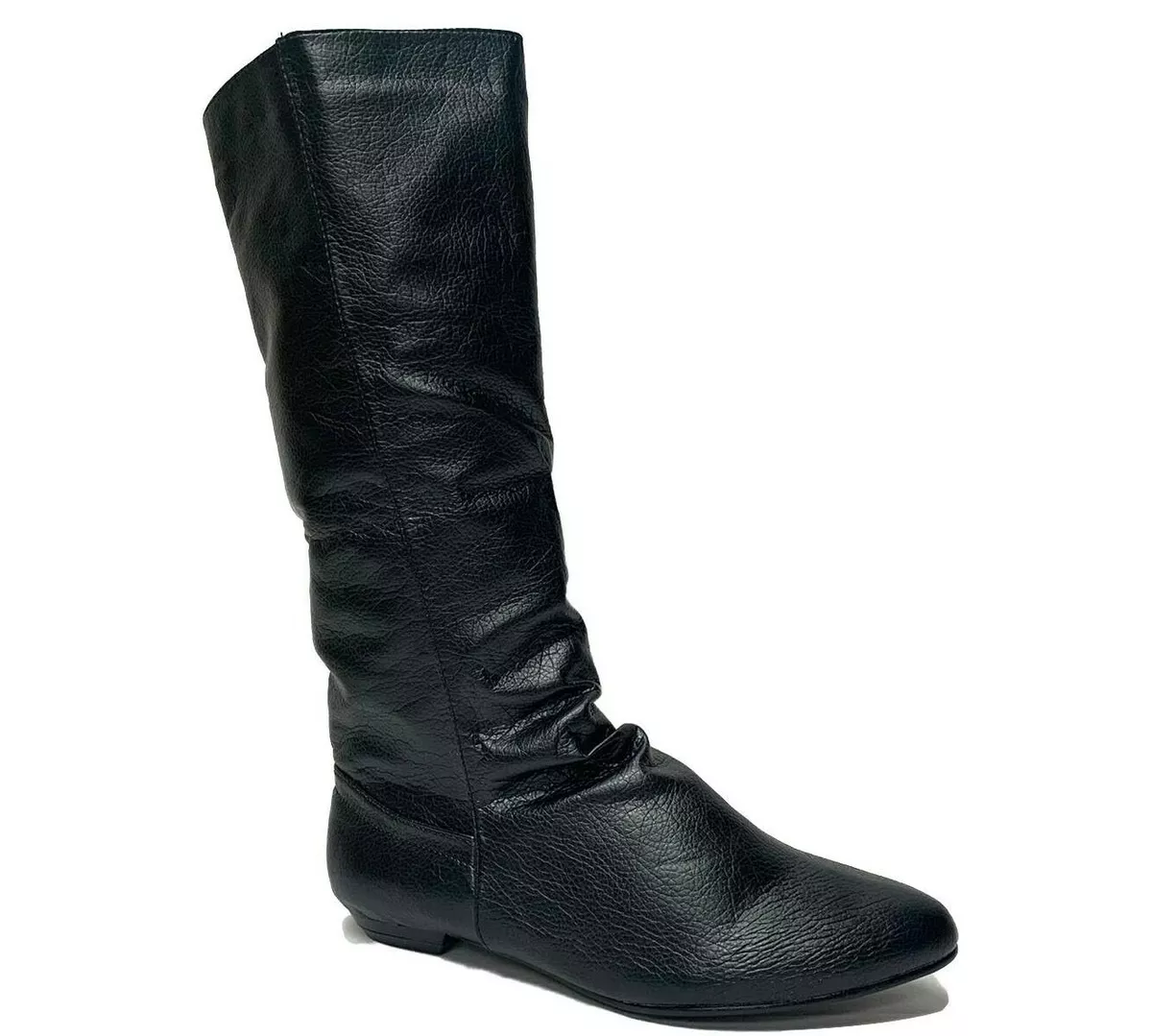 Ladies flat black on sale boots size 5