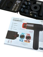 Sharper Image Powerboost Pro+ Massage Gun  Black