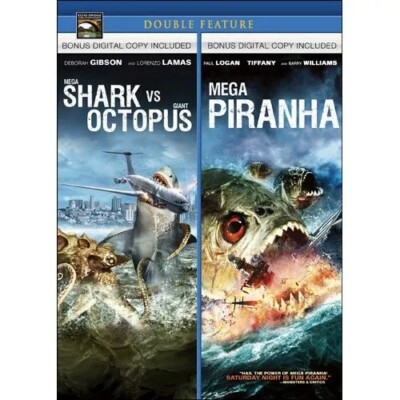 Mega Shark vs. Giant Octopus/Mega Piranha (DVD, 2010)
