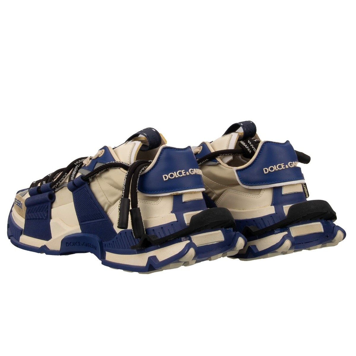 DOLCE & GABBANA Low-Top Sneaker Schuhe SPACE DG Logo Blau