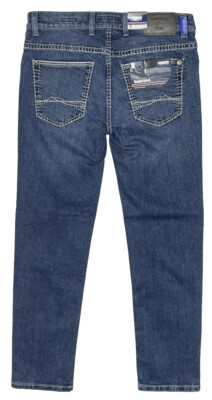 Jeans Uomo Pioneer Rando Megaflex Stretch Blu Scuro W34 L32 - 2° Scelta Lieve Difetto Colore - 4