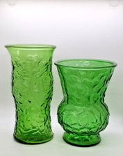 Vintage EO Brody Co Green Glass Vase Made In USA solid high quality Display Vase