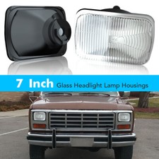 For 1985-2004 Gmc Safari 7 Square Headlight Sealed Beam Glass Housing H6054