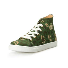 Charlotte Olympia Kids "INCY HIGH-TOP SNEAKERS" Camouflage Print Sneakers Shoes