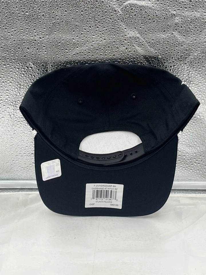 Atlanta Falcons NFL '47 Brand Black Rope Script Hitch Snapback Adjustable Hat - Image 3 of 4