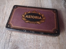 alte Blech Astonia Zigaretten Schachtel Blechdose
