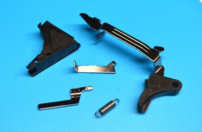 GL0CK 26 Gen 3 Aftermarket 9mm Trigger Kit 3.5lb Connector with Curved Trigger