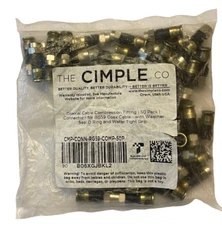 The Cimple Co Connector Coaxial Cable Compression Fitting CMP-CONN-RG59-COMP-50P