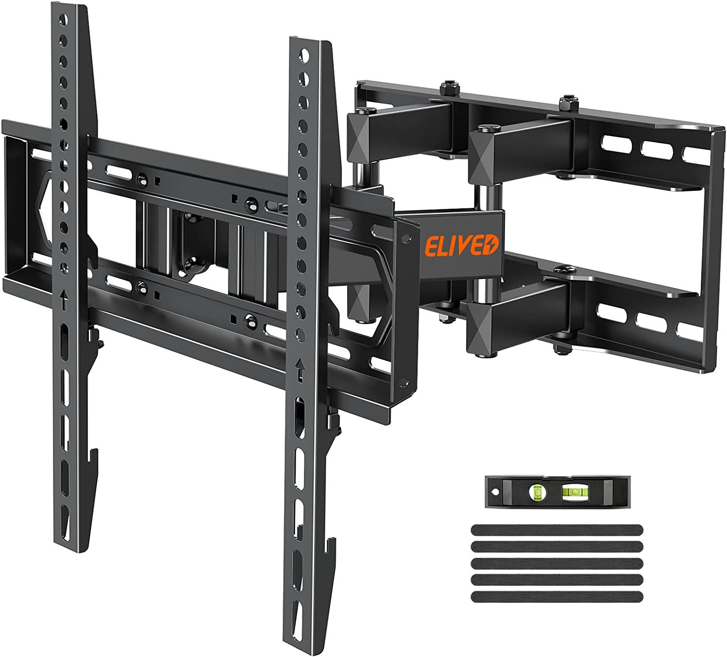 ELIVED Full Motion TV Mount Wall Swivel BLACK