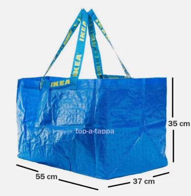 IKEA FRAKTA X-LARGE RE-USEABLE BAG 71 LITRE CAPACITY LAUNDRY MOVING  ETC UK