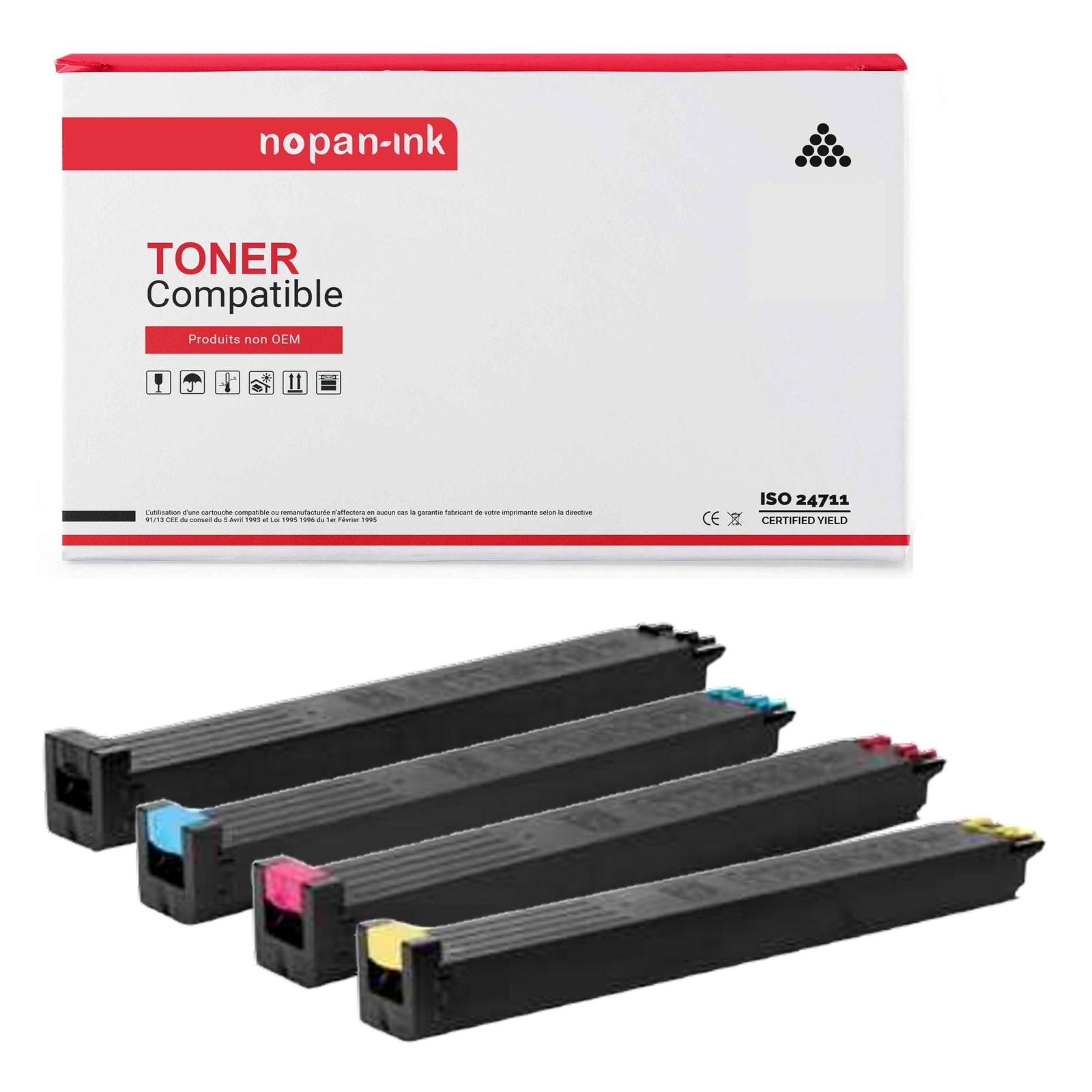Cartouche toner MX51 MX-51 laser cyan magenta jaune noir pour copieur grand format