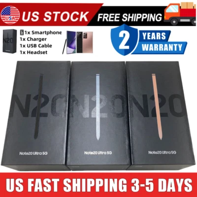 NEW SEALED Samsung Galaxy Note 20 Ultra 5G 512/128GB Factory Unlocked GSM+CDMA