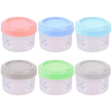 Condiment Containers With Lids *6pcs Safe And Odorless For Lunch Box Sauces Dip
