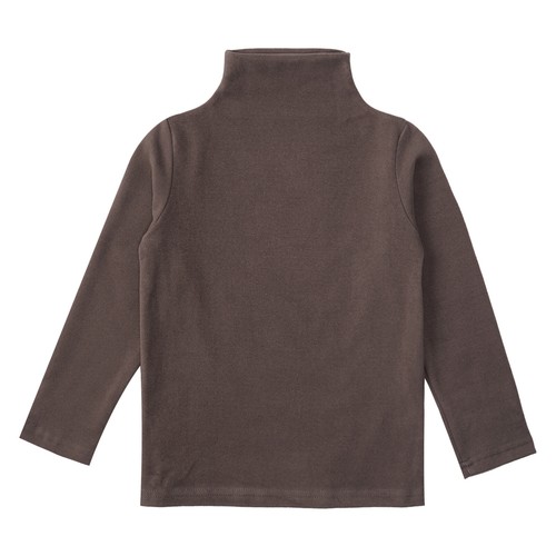 Kids Boys Girls Thermal Tops Solid Long Sleeves Turtleneck Baselayer Shirts - Picture 71 of 118