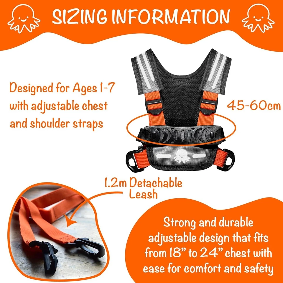 Arnés activo para niños, garantizando la seguridad diaria y apoyando la seguridad del autismo SEN... Foto 3 de 4
