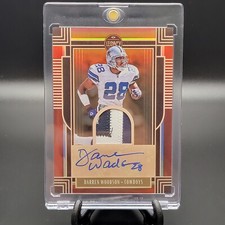 2022 Legacy DARREN WOODSON #LPA-DW PATCH AUTOGRAPH SILVER RUBY SSP #/50 Cowboys