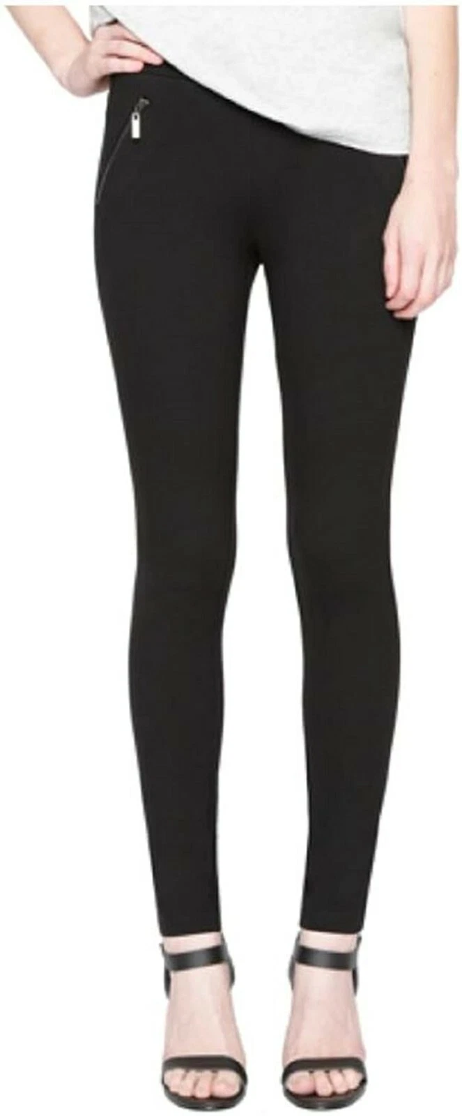 Matty M Women's The Zipper Ponte Pant Black sz Large