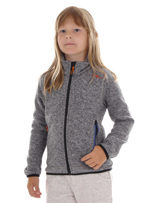 CMP Fleecejacke Funktionsjacke Kragenjacke grau KnitTech wärmend